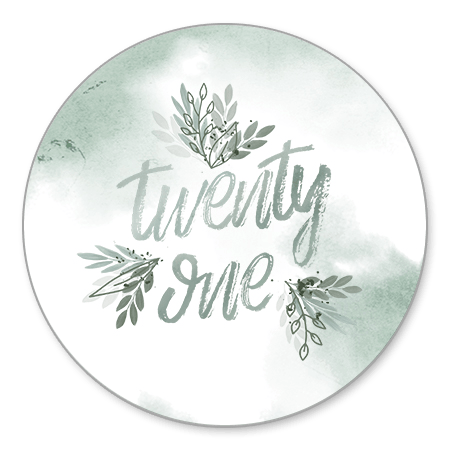 Twenty one blaadjes